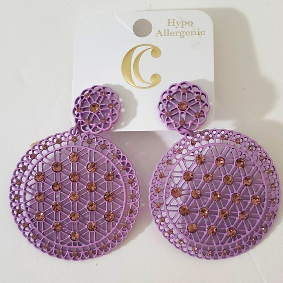 🆕️  Circular Dangle Earrings - Picture 6 of 6